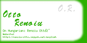 otto renoiu business card